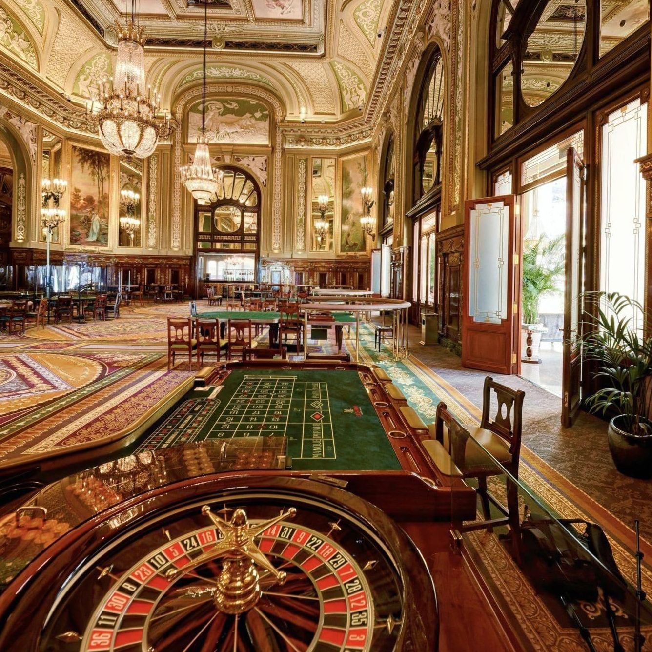 Roulette table
